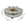 Flower Design Jar with Pink Knob