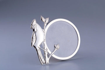 Parakeet Photo Frame Sterling Silver