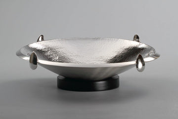 Hand Beaten Almond Platter Sterling Silver