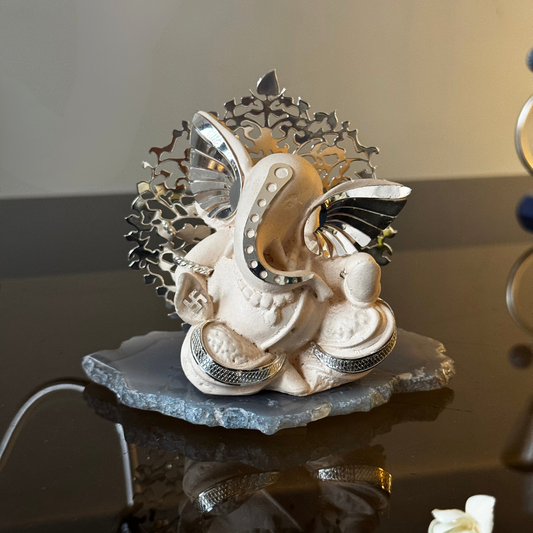 Ivory Ganesha with Tree of Life