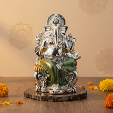 Samrat Ganesha on Stone Base