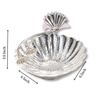 Line hammered Bowl with Pink bird - Small