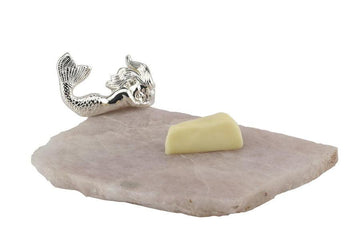 Small Mermaid Cheese Platter - Rose Quartz